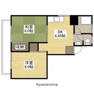 山本マンション【8階】の間取り
