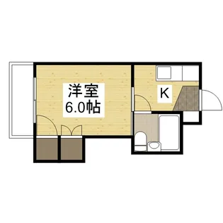 梅田マンション【4階】の間取り