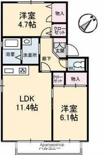 Y’Sエミネンス【2階】の間取り