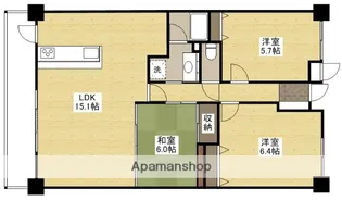 ハウスバーンフリート中山【2階】の間取り
