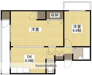アズサコーポ【4階】の間取り