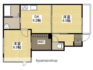 シャンプル2【1階】の間取り