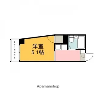 クオレマンションクサツ【1階】の間取り