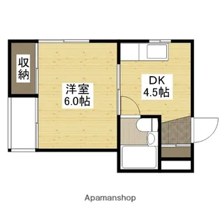 福島ビル【4階】の間取り