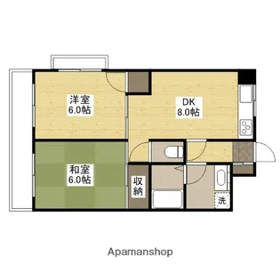 クリオール【5階】の間取り