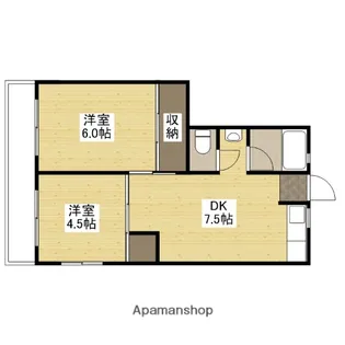 第一鳴戸ビル【3階】の間取り