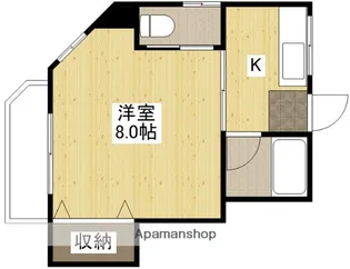 1Kの間取り画像