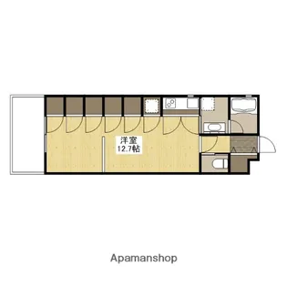 ライフメント平和大通り【4階】の間取り