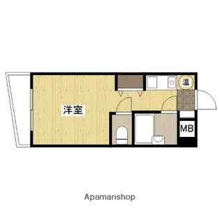 1Rの間取り画像