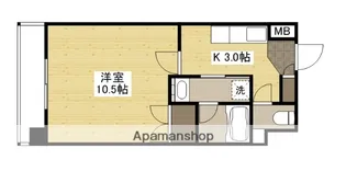 フローラ西原【5階】の間取り