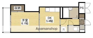 ハウスエーヌ西十日市【3階】の間取り
