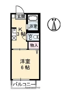 クレール五月が丘【2階】の間取り