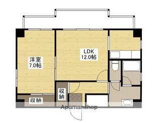 リオプラザ上幟【5階】の間取り