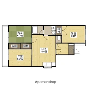カネオハイツ【4階】の間取り