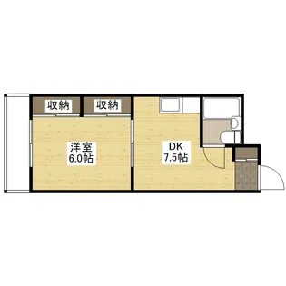 免出ビル【2階】の間取り