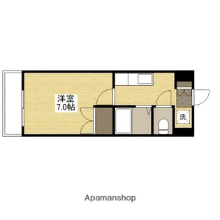 バオバブ白島【7階】の間取り