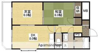 シャインハウスD棟【1階】の間取り