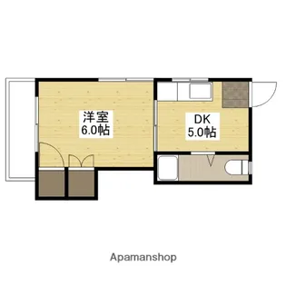 ヤマトビル【5階】の間取り