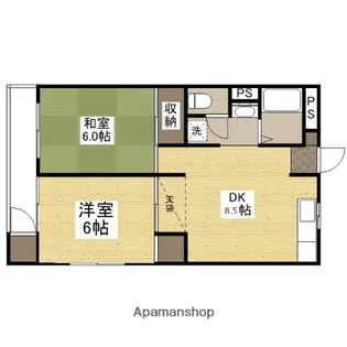 小川マンション【205号室】の間取り