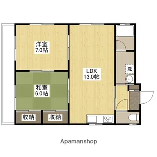 パルッド二丁目【2階】の間取り