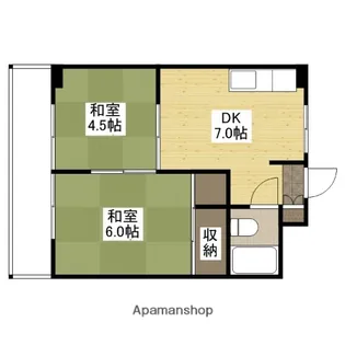 ドミールオートク【4階】の間取り