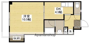 マインシュロス広瀬北【4階】の間取り