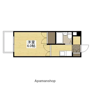 コーポモリタ【404号室】の間取り