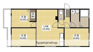 大下ビル(戸坂山根)【301号室】の間取り
