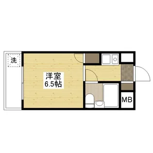 スタープラザ三筋【4階】の間取り