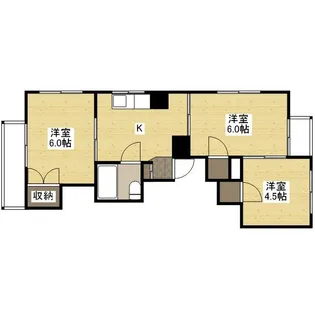 大方マンション【2階】の間取り