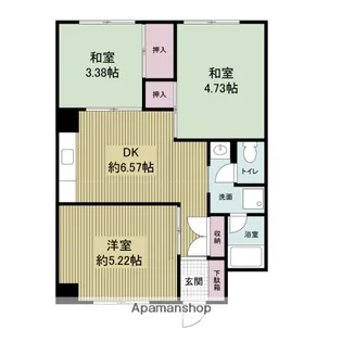 コーポハピネス【5階】の間取り