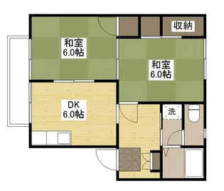 エステートピア戸坂【2階】の間取り