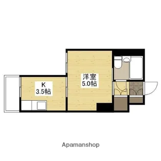 舟入 松尾ビル【3階】の間取り