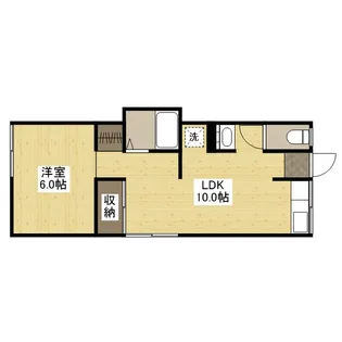 大山アパート【1階】の間取り