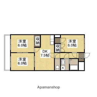 コーポ八代【4階】の間取り