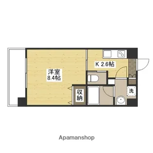 ドミトリー庚午弐番館【4階】の間取り