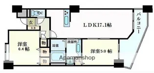 ザ・パークハウス広島駅前通り【2階】の間取り