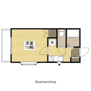 レジデンス上安【3階】の間取り