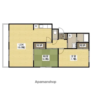 レジデンスSH【2階】の間取り