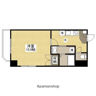 ウイング平和大通り【9階】の間取り
