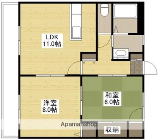 グランデ西原【3階】の間取り