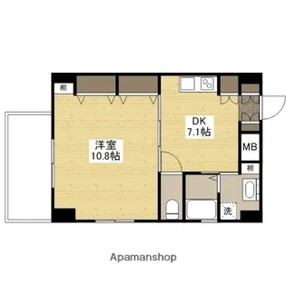 マハロリゾート【6階】の間取り