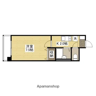 ソシア舟入【3階】の間取り