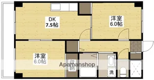 パレ広瀬【3階】の間取り