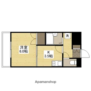 清水バックスビル【2階】の間取り