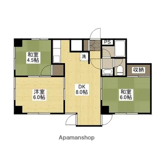 旭マンション【1階】の間取り