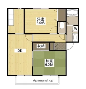 ウィンディアFURUBAYASI【1階】の間取り