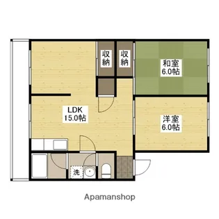 カルチェ川内【2階】の間取り