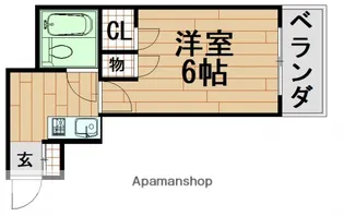 ドーム白島【4階】の間取り