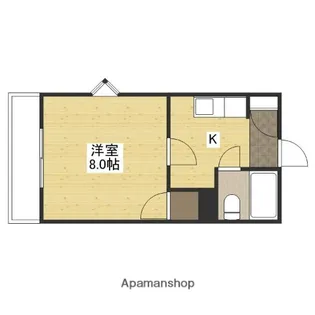 ボヌール中尾【3階】の間取り